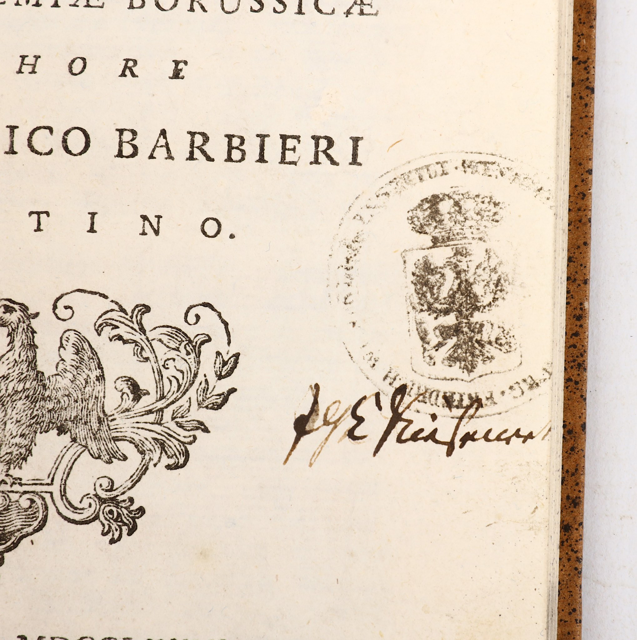 BARBIERI, Ludovico (1719-91).  Errores maximi circa scientam de motu detecti cum appendice ad - Image 5 of 7