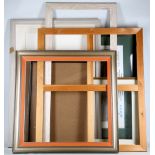 A selection of frames, various sizes, some glazed. Largest 84 x 98cm.