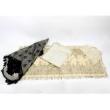 A black lace shawl,