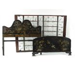 A 'Vono' chinoiserie double bed,