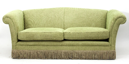 A near pair of upholstered three-seater sofas, - Image 2 of 2