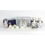 Three Lladro porcelain figures to include 'Welcome to the Family' and a small quantity of Lladro