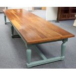 A large kitchen table,