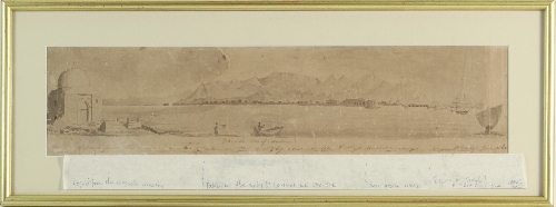 B Carlyle, 19th Century/Sketch of a Harbour View/Taken on the Spot by Commodore Carlyle, - Image 3 of 3