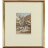 Nicholas Condy/North Hill Church, Launceston,Plymouth/watercolour and gouache, 14.5cm x 10.