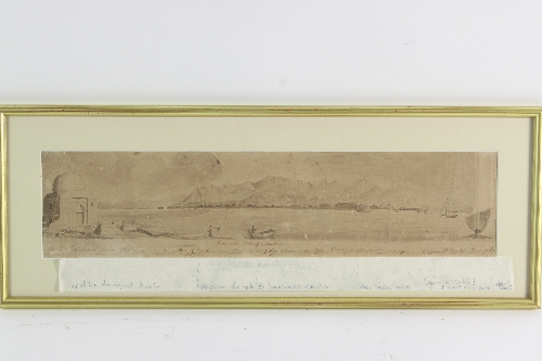 B Carlyle, 19th Century/Sketch of a Harbour View/Taken on the Spot by Commodore Carlyle, - Image 2 of 3