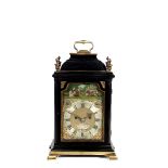 A mid 18th Century ebonised automaton eight-day bracket clock,