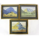 Talbot Griffith/Landscapes/three watercolours,