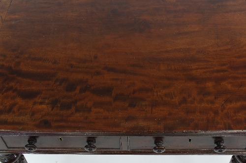 A mahogany two-flap table in the manner of Gillows, - Image 3 of 3