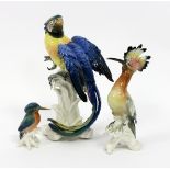 A Karl Ens porcelain figure of a parrot,