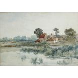 Edmond Morison Wimperis (British 1835-1900)/Scene on the River Avon/initialled/watercolour,