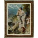 Thomas Stothard (1755-1834)/Apollo Charming the Animals/watercolour and bodycolour, 8.5cm x 6.