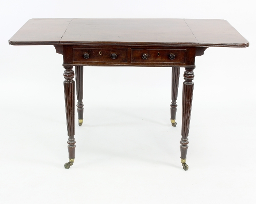 A mahogany two-flap table in the manner of Gillows, - Image 2 of 3