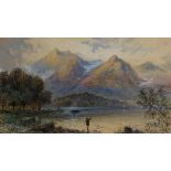 M Muller/Loch Katrine, Perthshire/watercolour,