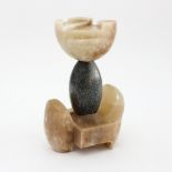 D A Sellars (20th Century)/Organic Form/alabaster and stone,