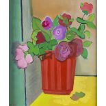 Nira Chorev (born 1952)/Still Life With Roses/signed/oil on canvas,
