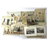 A large quantity of 19th Century and later prints to include a selection of fashion prints,