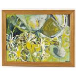 Colin Saxton (1927-2013)/Abstract with Flowers/signed and dated '66/oil on board, 44.