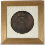 Jiri Harcuba (Czech 1928-2013)/Shakespeare/impressed signature and dated 1991/bronze relief,