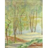 20th Century Continental School/Woodland Track/indistinctly signed, M Manella/oil on canvas,