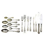 A Continental silver table service of flatware, Wilkens S, Germany,