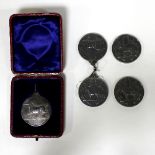 Four Welsh Pony and Cob Society silver medallions,