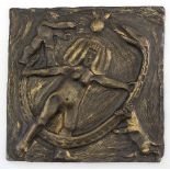 Ronald Pennell (British, born 1935)/Apple/bronze relief,