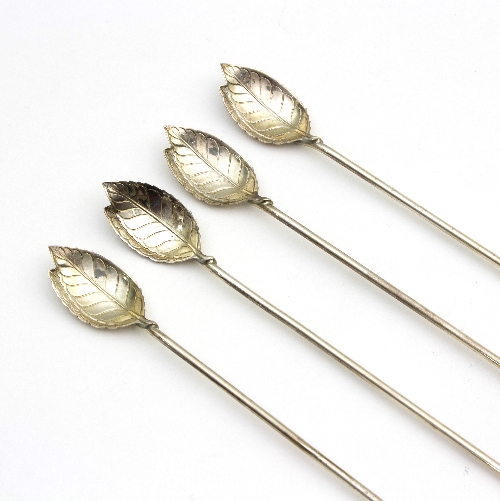 A set of four long stemmed silver spoons, Tiffany & Co. - Image 2 of 2