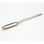 A George II silver marrow spoon, George Hunter,