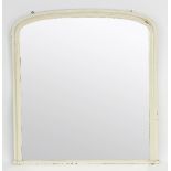 A Victorian painted overmantel mirror,