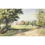 Isobel B Badcock/The Court Farm, Wookey, Somerset/watercolour,