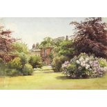 Isobel B Badcock/The Crescent, Ripon/inscribed on the reverse/watercolour,