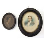 19th Century English School/HRH The Duke of Edinburgh (2nd creation)/bust miniature portrait/ and