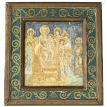 After Cimabue, 19th Century/Virgin and Child with Angels and St Francis/tempera on panel,