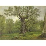 Henry William Banks Davis RA (British 1833-1914)/An Old Oak Tree in a Woodland Landscape/dated
