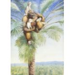 Ethel H Badcock RA/A Gorilla with Children in a Coconut Palm/illustration from a children's