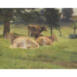 Kate S Badcock/Jersey Herd at Somerleaze/oil on canvas, 25.