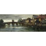John Muirhead (British 1863-1927)/The Bridge over the Great Ouse, St Ives,
