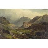 J H Jacobi/Pass at Llanberis/signed, inscribed and dated/oil on canvas, 25.5cm x 40.