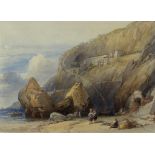 William Leighton Leitch (Scottish 1804-1883)/The Beach at Amalfi/signed and dated 1839/watercolour,