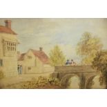 Early 19th Century English School/Peach Hall, Tonbridge, Kent/watercolour,