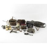 Various sets of cased binoculars, a pair of opera glasses etc.