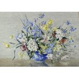 H McDowall (20th Century)/Still Life of Flowers/signed/watercolour,