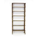 A Regency style rosewood bookcase,