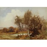 Charles T Cox/Bright November, Bracebridge/signed and dated Nov 1911/watercolour,