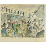 Guy de Neyrac (1900-1950)/Maxim's, Rue Royale, Paris/watercolour, 27.5cm x 35.