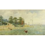 William Wells Quatremain (1857-1930)/Coastal Scene/signed/watercolour,