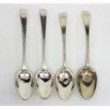 A pair of George III silver table spoons, London 1774,