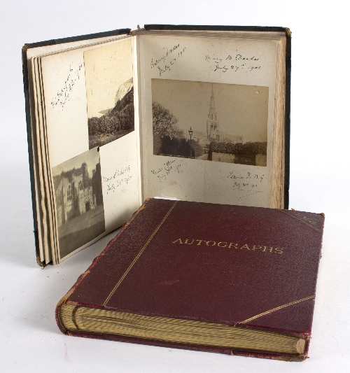 Two family visitor and photograph albums, from the Durnford family,