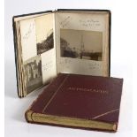 Two family visitor and photograph albums, from the Durnford family,